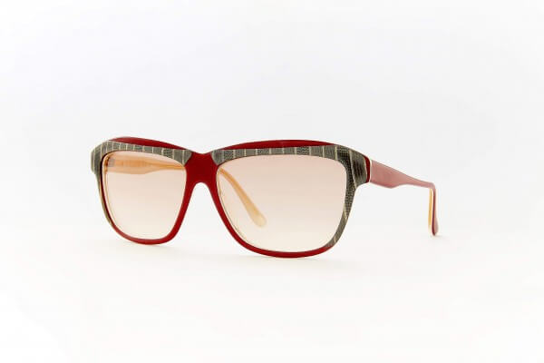 ROBERT LA ROCHE S43 RECTANGULAR ACETATE FRAME IN RED