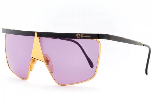 CASANOVA FC10 - 24KT VERGOLDET FUTURISTISCHE NASENBRILLE 80ER