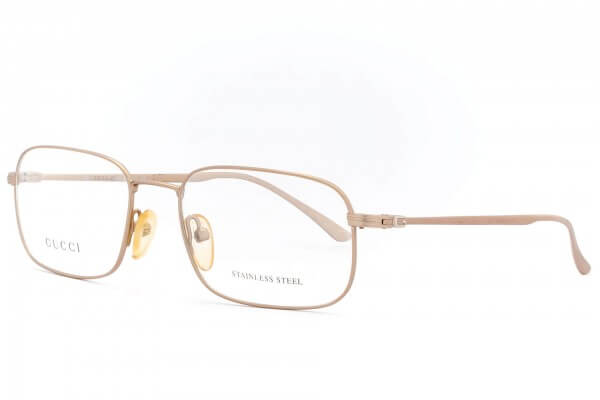 GUCCI 1613 RECTANGULAR METAL GLASSES 80S