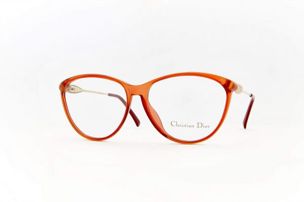 CHRISTIAN DIOR 2340 80ER ZEITLOSE DAMENBRILLE IN ROT