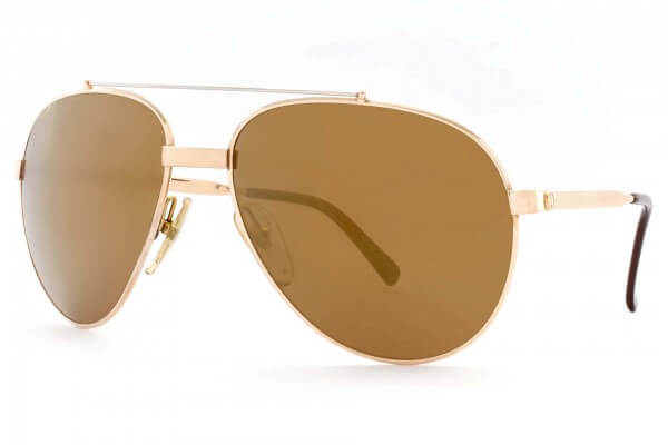 DUNHILL 6023 SUNGLASSES BROWN GOLD MIRROR LENSES