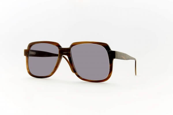 DESIGN NATURELL 167 ANGULAR DESIGNER SUNGLASSES IN NATURAL HORN